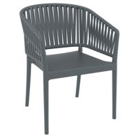 Portofino Outdoor Dining Armchair Dark Gray ISP212