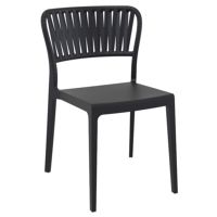 Portofino Patio Dining Side Chair Black ISP213