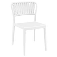 Portofino Patio Dining Side Chair White ISP213