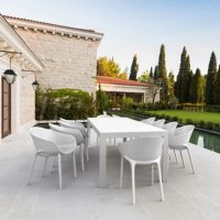 Sky Pro Extendable Dining Set 11 Piece White ISP7641S