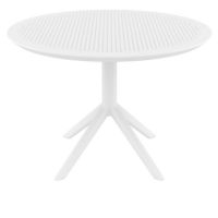 Sky Round Dining Table 42 inch White ISP124
