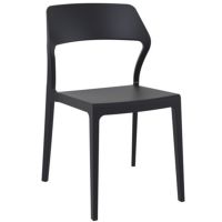 Snow Modern Dining Chair Black ISP092