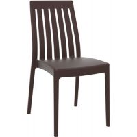 Soho Modern High-Back Dining Chair Brown ISP054
