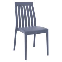 Soho Modern High-Back Dining Chair Dark Gray ISP054