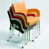 Stacking, stackable outdoor patio chairs