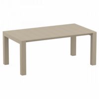 Vegas Patio Dining Table Extendable from 70 to 86 inch Taupe ISP774