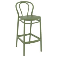 Victor Outdoor Bar Stool Olive Green ISP262