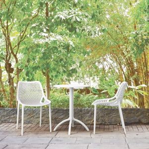 Air Bistro Set with Octopus 24" Round Table White S014160