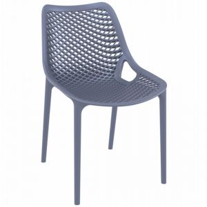 Air Outdoor Dining Chair Dark Gray ISP014-DGR