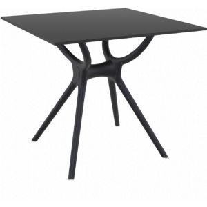 Air Square Outdoor Dining Table 31 inch Black ISP700