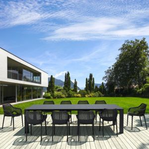 Air XL Extension Dining Set 11 Piece Black ISP0074S