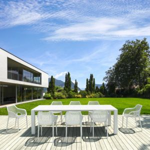 Air XL Extension Dining Set 9 Piece White ISP0073S