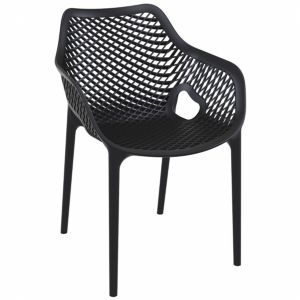 Air XL Outdoor Dining Arm Chair Black ISP007-BLA