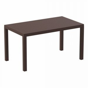 Ares Rectangle Outdoor Dining Table 55 inch Brown ISP186-BRW