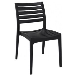 Ares Resin Outdoor Dining Chair Black ISP009