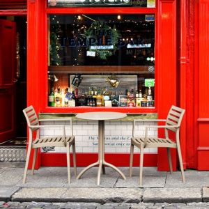 Artemis Bistro Set with Octopus 24" Round Table Taupe S011160