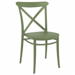 Cross Resin Outdoor Chair Olive Green ISP254