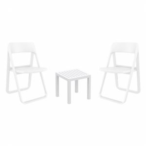 Dream Conversation Set with Ocean Side Table White S079066