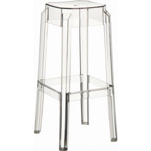 Fox Polycarbonate Outdoor Barstool Transparent ISP037