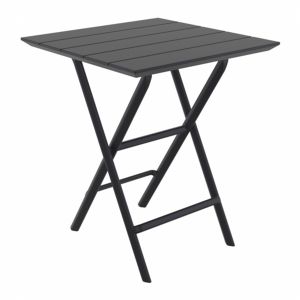 Helen Square Folding Bistro Table 24 inch Black ISP292