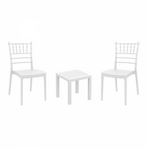 Josephine Conversation Set with Ocean Side Table White S050066