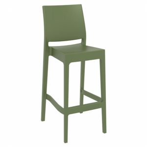 Maya Resin Bar Stool Olive Green ISP099