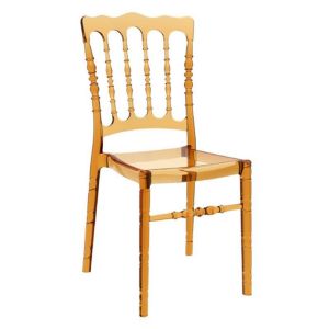 Opera Polycarbonate Dining Chair Transparent Amber ISP061