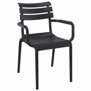 Paris Resin Outdoor Arm Chair Black ISP282