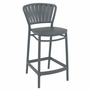 Portofino Patio Counter Stool Dark Gray ISP214