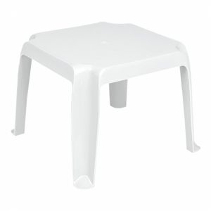 Sunray Square Side Table ISP240-WHI