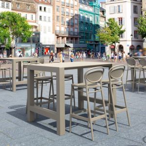 Vegas Marcel 5 pc Outdoor Bar Set with 39" to 55" Extendable Table Taupe ISP7824S