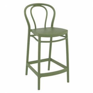 Victor Outdoor Counter Stool Olive Green ISP261