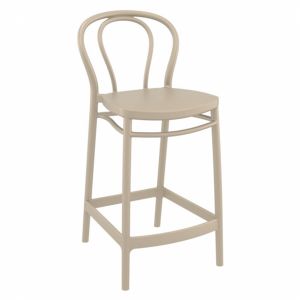 Victor Outdoor Counter Stool Taupe ISP261