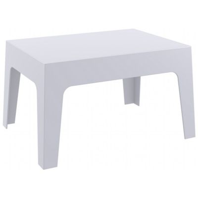 Box Resin Outdoor Coffee Table Silver Gray ISP064-SIL | CozyDays