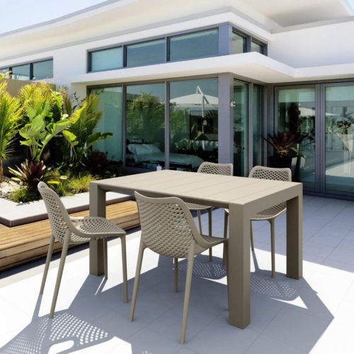 Air Extension Dining Set 5 Piece Taupe ISP0142S-DVR
