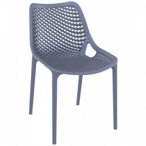 Air Outdoor Dining Chair Dark Gray ISP014-DGR