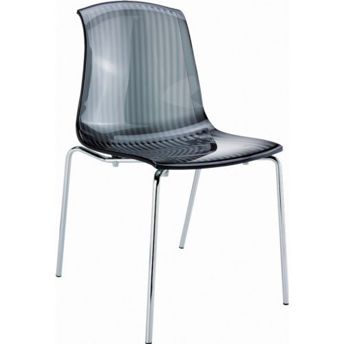 Allegra Dining Chair Transparent Black ISP057-TBLA