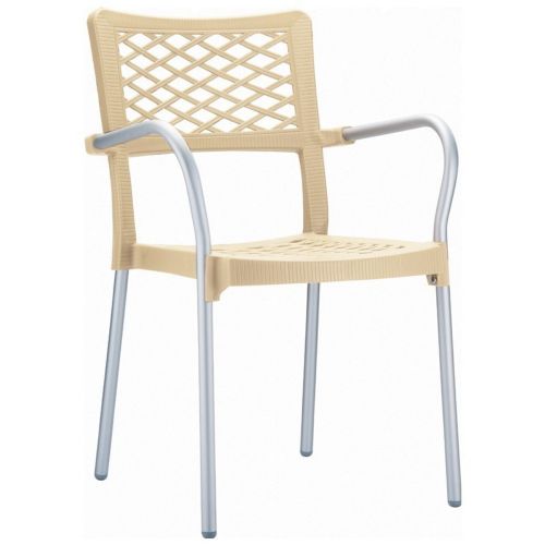 Bella Outdoor Arm Chair Beige ISP040-BEI