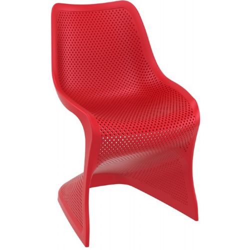 Bloom Contemporary Dining Chair Red ISP048-RED
