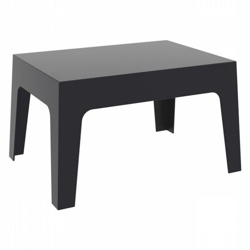 Box Resin Outdoor Coffee Table Black ISP064-BLA