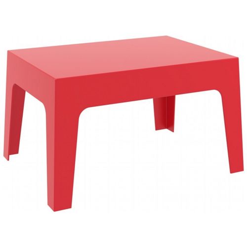 Box Resin Outdoor Coffee Table Red ISP064-RED