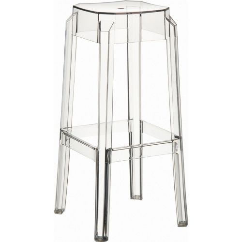 Fox Polycarbonate Outdoor Barstool Transparent ISP037-TCL