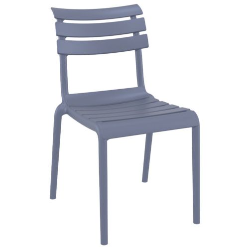 Helen Resin Outdoor Chair Dark Gray ISP284-DGR