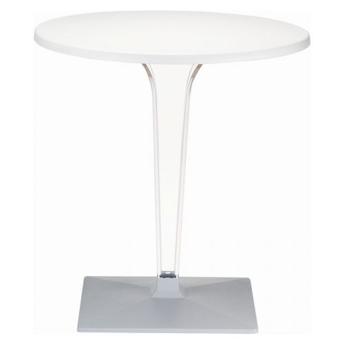 Ice Round Dining Table White Top 31.5 inch. ISP520-WHI