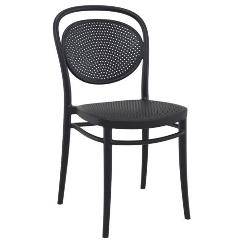 Marcel Resin Outdoor Chair Black ISP257-BLA