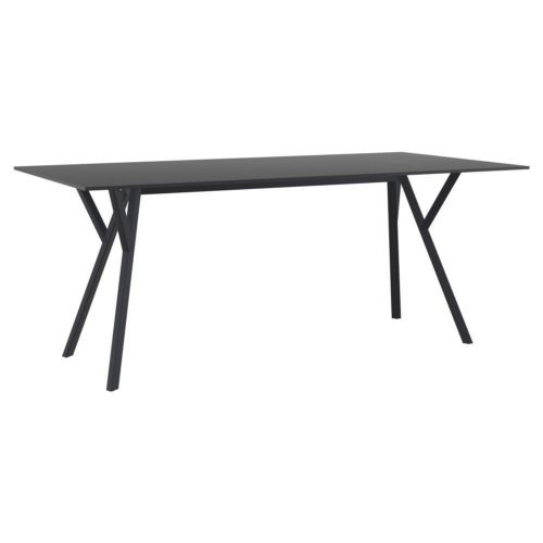 Max Rectangle Table 71 inch Black ISP748-BLA