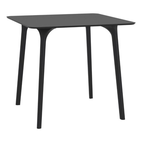 Maya Square Outdoor Dining Table 32 inch Black ISP685-BLA