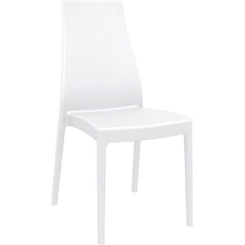 Miranda Modern High-Back Dining Chair White ISP039-WHI