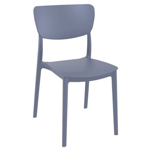 Monna Outdoor Dining Chair Dark Gray ISP127-DGR