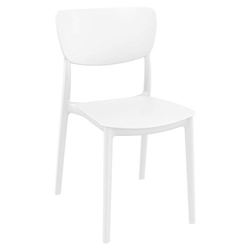Monna Outdoor Dining Chair White ISP127-WHI